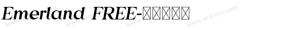 Emerland FREE字体转换